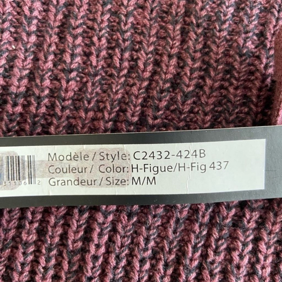 CHARLIE B Hooded Fig Sweater Sz M NWT - Picture 3 of 4